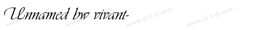 Unnamed bw vivant字体转换